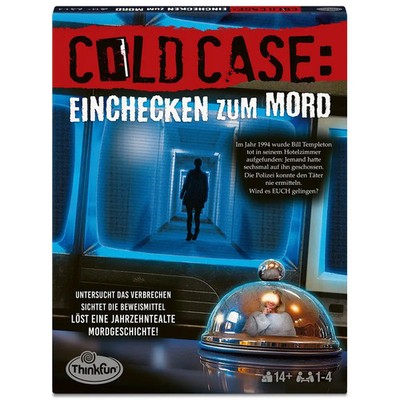 ThinkFun Cold Case: Einchecken zum Mord - Kombinationsspiel ab 14 Jahre