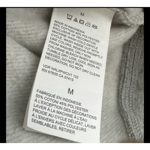 Nautica Herren Fleece Langarm Rundhalsausschnitt Sweatshirt grau meliert Größe M Neu mit Etikett - Bild 5 von 5