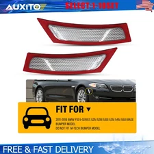 Clear Front Marker  Bumper Reflectors For BMW F10 535i 550i 2011-2016 Base 2-20X