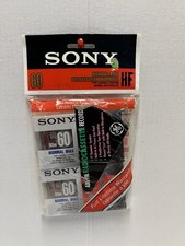 Sony HF 60 Normal Bias 60 Min Recordable Cassette Tapes 3-Pack