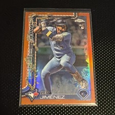 2025 Topps Chrome - Leo Jimenez #276 Refractor (RC) /25 Holiday