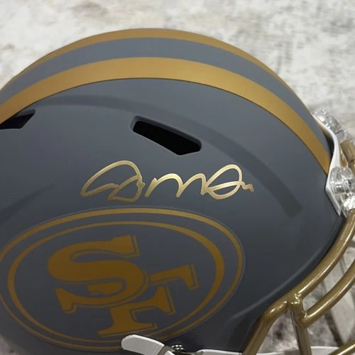 JOE MONTANA SIGNED 49ERS SLATE FULL SIZE REP HELMET FANATICS AUTHENTICATED