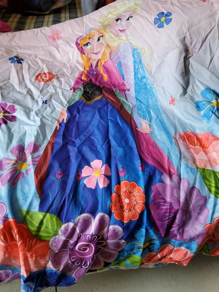 Disney замороженные занавески панели окна Эльза Анна детской комнаты декор 4 панели 40 x 64 каждый - Изображение 2 из 4