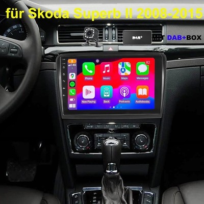 2+32GB 10'' Für Skoda Superb II 2008-2015 Android 15 Autoradio Carplay Navi DAB+