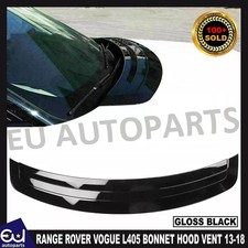 FOR RANGE ROVER VOGUE L405 BONNET HOOD VENT GRILL TRIM GLOSS BLACK 2013-2018