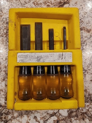 #ad #ad Vintage Stanley 16 600A Professional 4 Pc. Wood Chisel Set 1 4#x27;#x27; 1#x27;#x27; Preowned $29.99