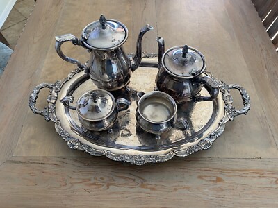 POOLE BRISTOL 110 SILVERPLATE COFFEE/TEA SET | eBay