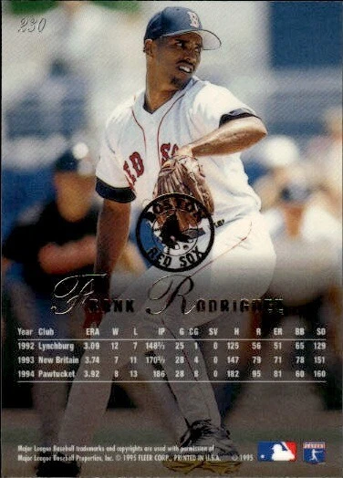 1995 Flair #230 Frank Rodriguez - Image 2 of 2