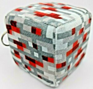 Minecraft Plush Redstone Ore Block Cube Stuffed Toy New Ebay