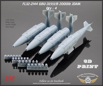 1/32 Flying Leathernecks FL32-2144 GBU-31(V)1/B 2000lb JDAM - Mk-84 warhead
