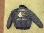 ww2 era satin jacket Germany North Dakota vintage RARE unusual military piece