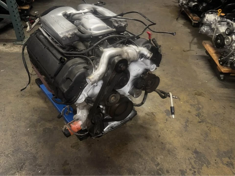 Jaguar XJR XKR 1997 1998 1999 4,0 V8 motor completo sobrealimentado 90 k millas Foto 2 de 4