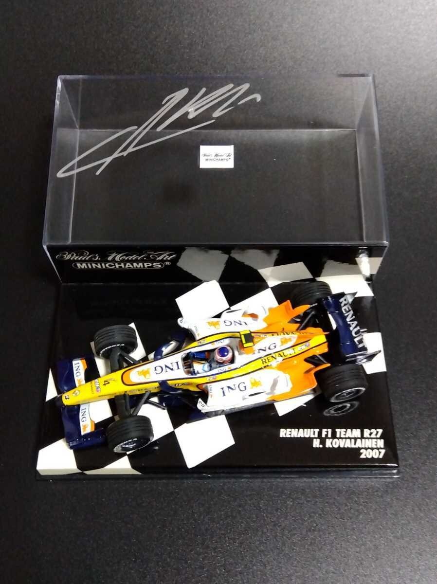 Minichamps Heikki Kovalainen Renault F1 Team R27 2007 Autographed