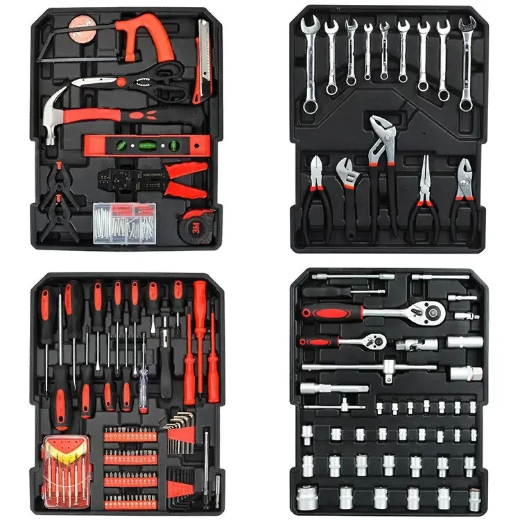 499PC Tool Kits Household Tools Kit Box Trolley Carry Toolbox Storage Set - image 2 of 4