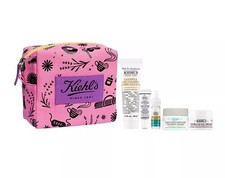 Kiehl s Acne Solution Ultra Facial Cream Mask Serum Face Wash Bag 6Ps Travel Set