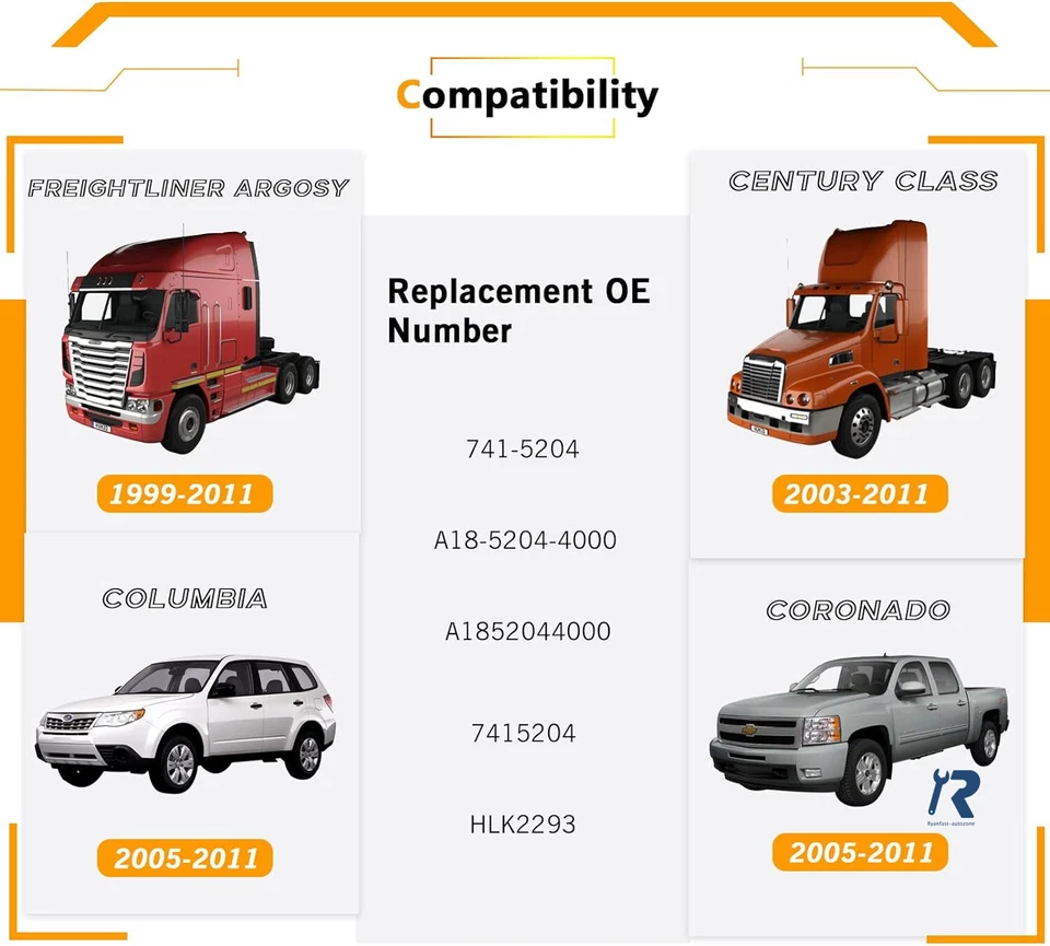 Power Window Regulator Front Left for Freightliner Argosy Century Class Columbia - Image 4 of 4
