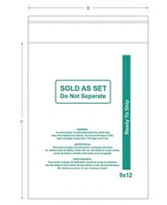 PapaPacks Polybags Shipping Bags with Suffocation Warning - Sold As Set and R...