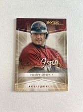 Roger Clemens 2005 Fleet Skybox Autographics Gold Foil /150 HOF RARE E398