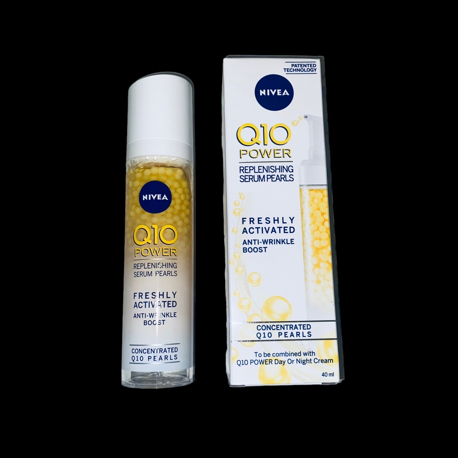 1 X Nivea Q10 Anti-Wrinkle Power Creatine Replenishing Face Serum Pearls 30ml