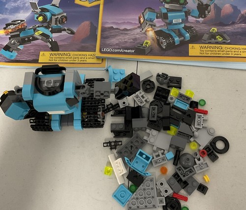 ⚡️LEGO Creator Set 31062 3-in-1: Robo Explorer 205 Pcs ⚠️Incomplete⚠️ - Picture 2 of 3
