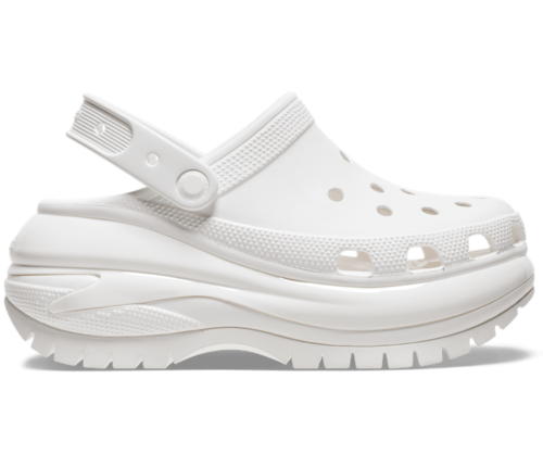 Sandali Crocs CLASSIC MEGA CRUSH CLOG bianchi taglia M4 W6-M10 W12, M11-13 - Foto 1 di 6