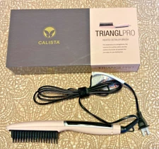 TRIANGLPRO Heated Detailer Brush by Calista, Flamingo Pink, NEW with Box!