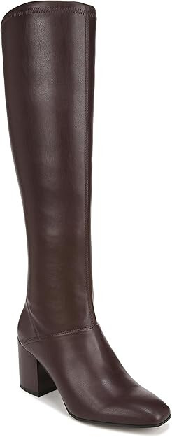 Franco Sarto Womens Tribute Knee High Heeled Boot | Cordovan