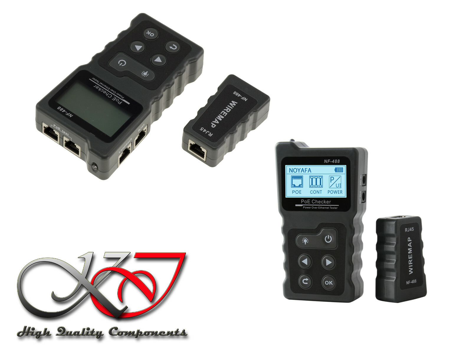 Tester Per Rete RJ45 RJ11 Mappe, Guasto Test Poe E Consumo