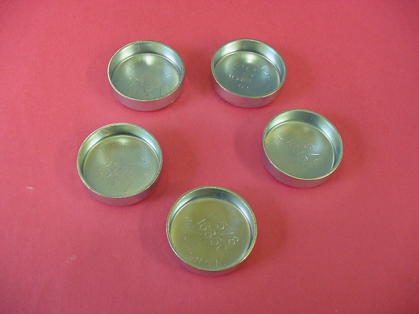 Fit AMC Auto 5pk 15/8" Freeze Expansion Plugs Zinc Plated Steel Engine