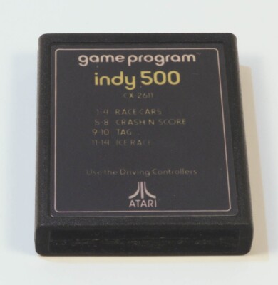 Atari 2600 Game Tested and Working Text Indy 500 | eBay