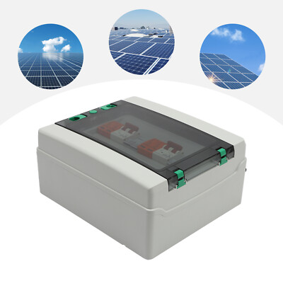 DC 500V/1000V Solar PV Combiner Box 2 Strings Circuit Breaker for Solar Panel