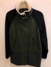 Forever 21 Green Charcoal Shearling Coat Size S