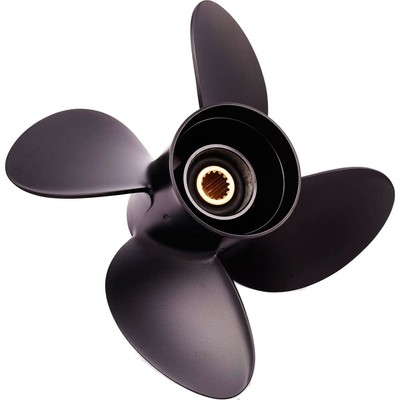 Solas 3413-138-19 Amita 4 Offshore Aluminum 4-Blade Propeller RH 13.75'' Diameter