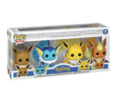 Funko Pop Pokemon Eevee Vaporeon Jolteon Flareon COSTCO Exclusive