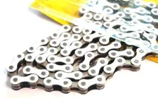 YBN CHAIN 1/2 x 1/8 x 112L, Single Speed, Nickel, WHITE