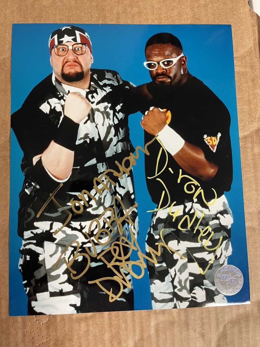 WWF WWE RARE SIGNED AUTOGRAPH DUDLEY BOYZ PHOTO BUBBA RAY D
