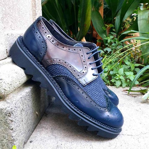 Scarpe Primi Passi Francesina Con Lacci Pelle Neonato Panyno B2627 