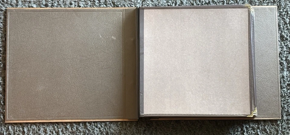 Vtg 1992 Bombay Company Wood & Brass Engravable Memory Photo Album + Extra Pages - Image 2 of 4