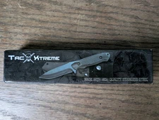 Tac Xtreme 8" Black Steel Fixed Blade ABS Handle Knife w/Sheath TX-045