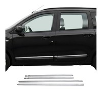 SeitentüRleiste TüRleisten TüRschutzleisten FüR Dacia Lodgy Edelstahl Chrom 4X