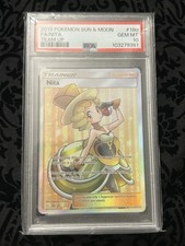 Pokemon 2019 SM Team Up Nita Full Art Holo Ultra Rare 180/181 PSA 10 EN on eBay