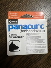 Panacur C Canine Dewormer Dogs 4g Each Packet Treats 40 Lbs 3 Packets