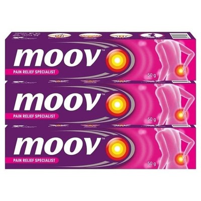 Moov Pain Relief Cream for Back Pain, Joint Pain, Knee Pain, Muscle Pain 50g x 1