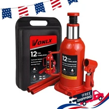 Torin Hydraulic Bottle Jack with Carrying Case, 12 Ton (26,455 lb) Capacity
