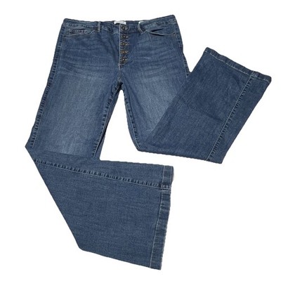 Sofia Vergara Womens High Rise Melisa Flare Stretch Button Fly Jeans Plus Sz 20S