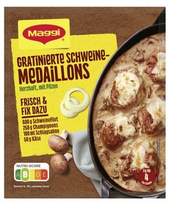 10x Maggi Fix Gratinated Pork Medallions Mix Condiment 42g-Ship from Germany!