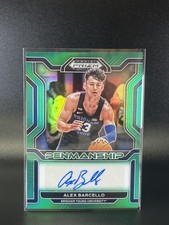 2022 Panini Prizm Draft Alex Barcello College Penmanship Autograph Auto Green