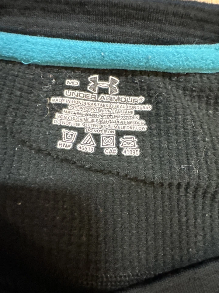 Under Armour ColdGear Base 2.0 Shirt Mens Medium Fitted Pullover Thumbholes - Image 3 of 4