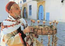 TUNISIA SIDI BOU SAID THE MERCHANT OF JASMINE