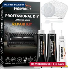 Black Leather Repair Kit for Furniture, Leather Seat Repair Kit for Cars, Easily